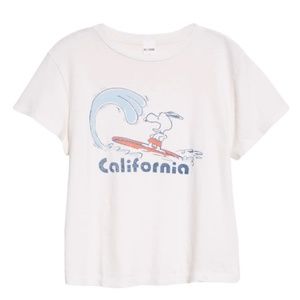 Re/Done California Snoopy Tee